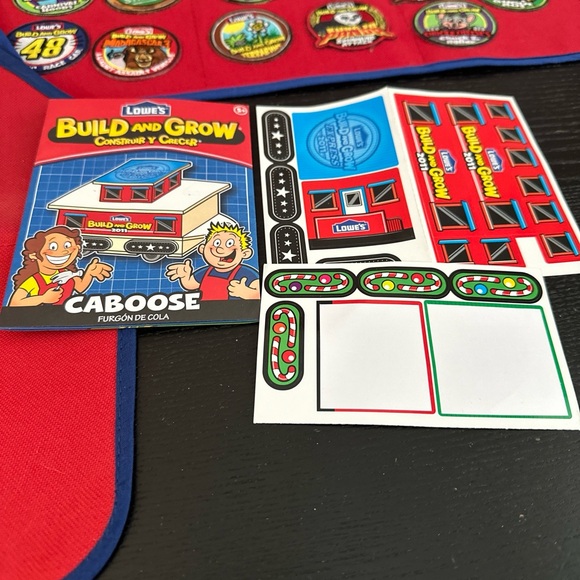 Lot of 3 Lowes Build and Grow Kids Aprons & Tons Of Patches - Picture 3 of 11